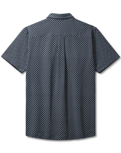 Clean Cut Copenhagen - Clean Formal AOP Stretch Skjorte - Navy/Ecru